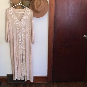 Free people Embroidered Fable Dress